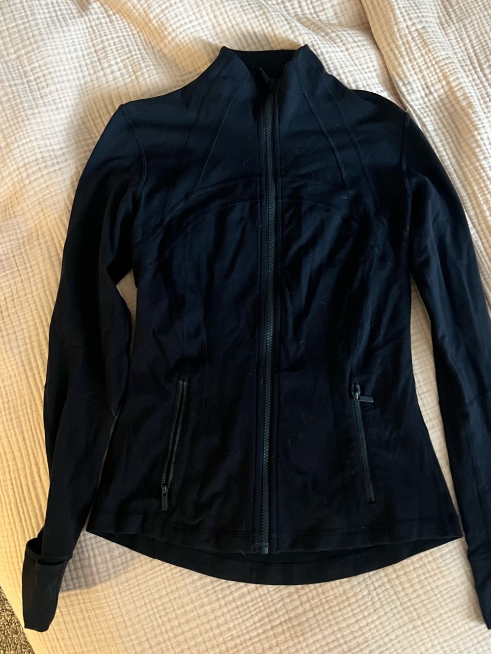 Women's Black Zip-Front Jacket